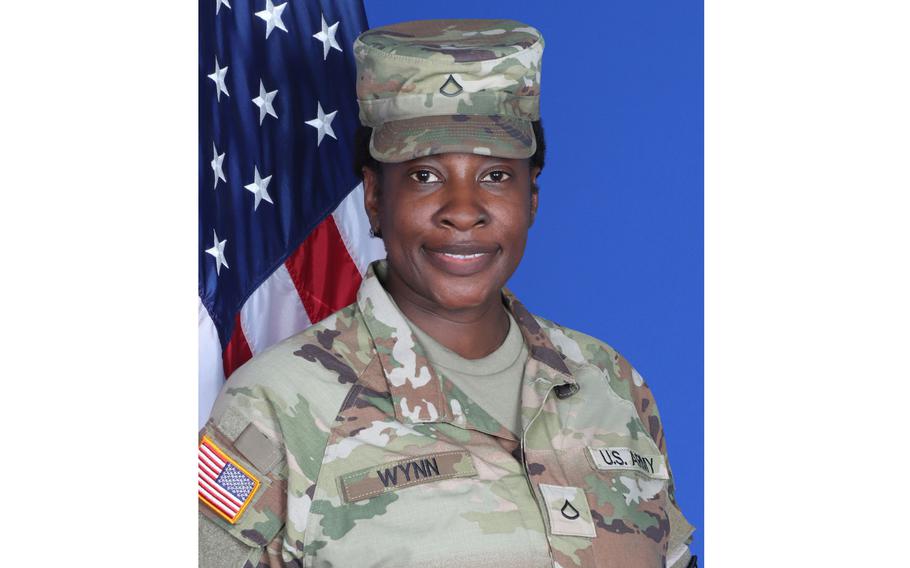 Pfc. Veronica L. Wynn, 39, of Hurtsboro Ala., was engaged in a training exercise Monday, April 29, 2024, when she became unresponsive.