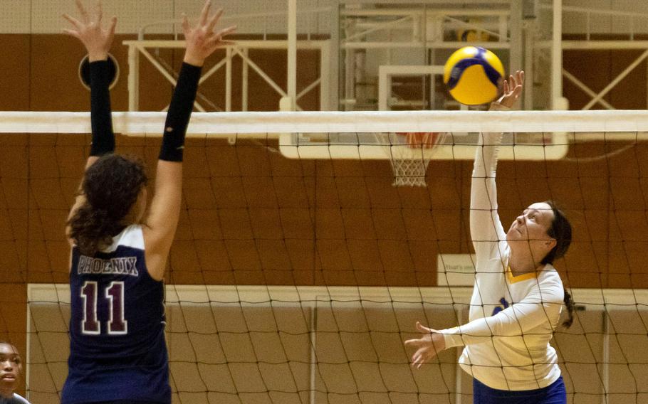 Senior Malia Hutchins was named tournament MVP and to the All-Tournament team after leading Yokota to the Far East Division II Tournament title.