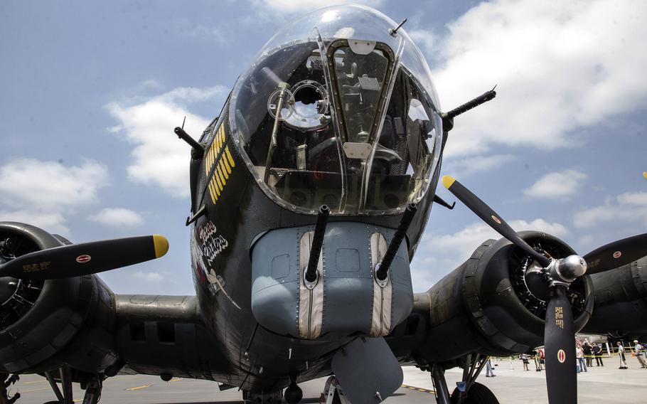 The B-17 "Texas Raiders" at the Manassas (Va.) airport in 2015.