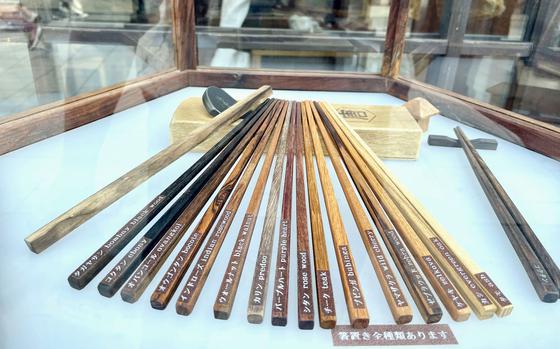 Wood Works Kawagoe in Kawagoe, Japan, puts you to work making your own set of chopsticks. 
