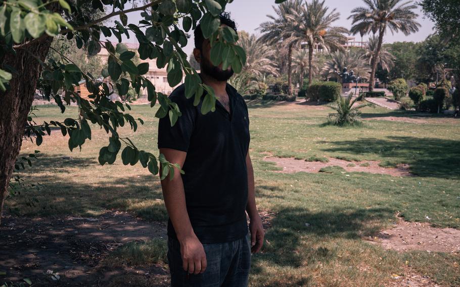 Maher, a 30-year-old baker in Baghdad, says he turned to drugs and alcohol because of crippling loneliness following the death of several family members. 