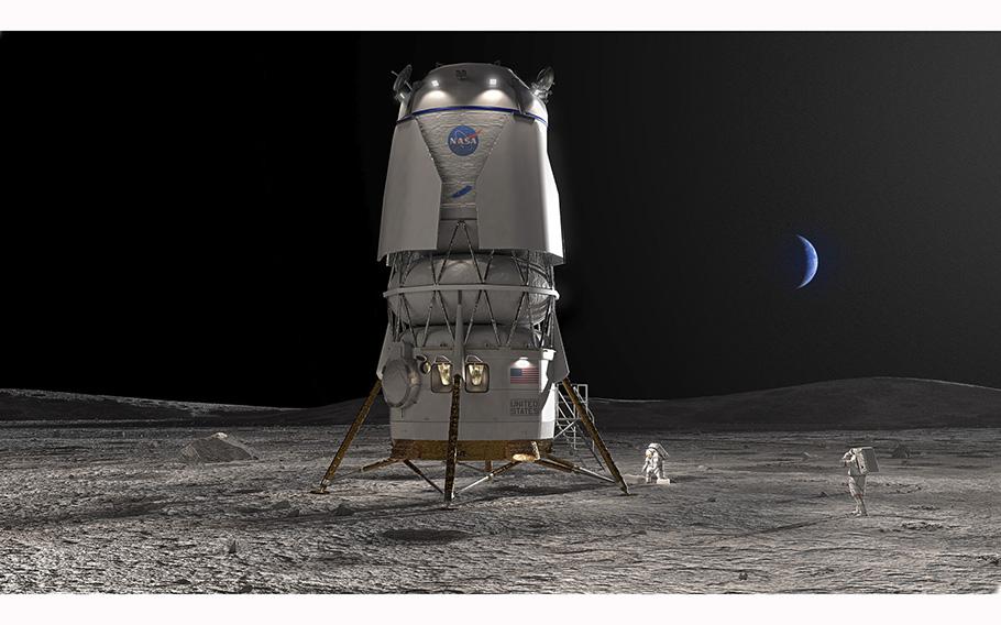 NASA on Friday, May 19, 2023, announced that it has decided to award a moon-landing contract to Blue Origin.