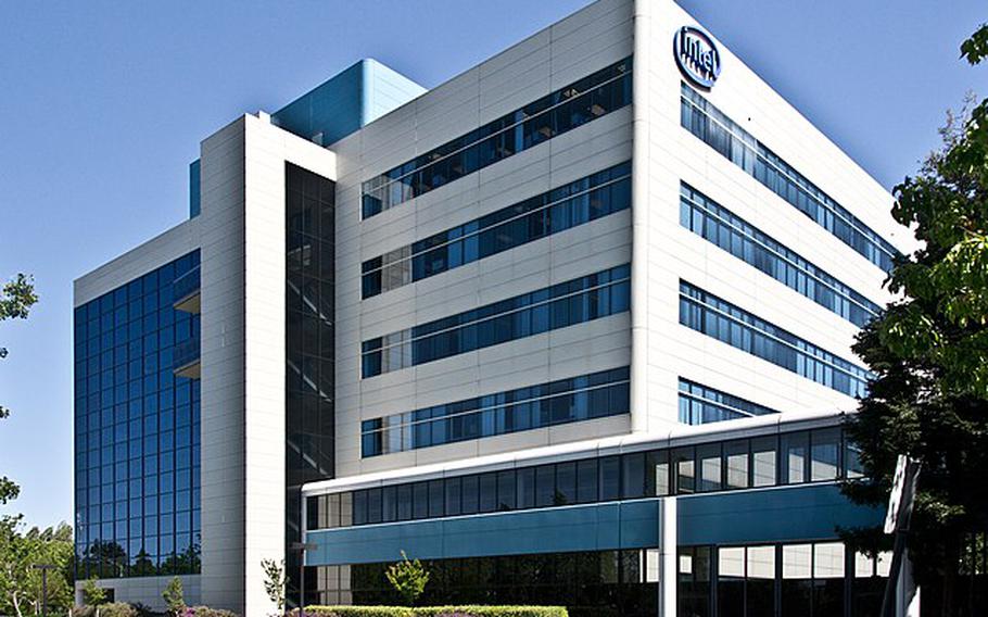 The headquarters of Intel Corporation in Santa Clara, CA. Intel is the latest global corporation to halt business in Russia.