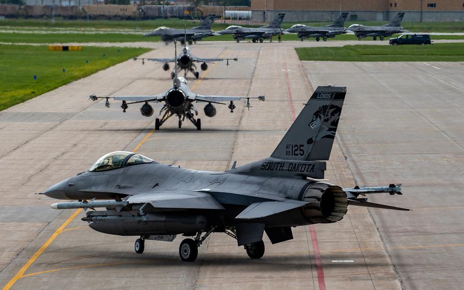 Planes on a runway.