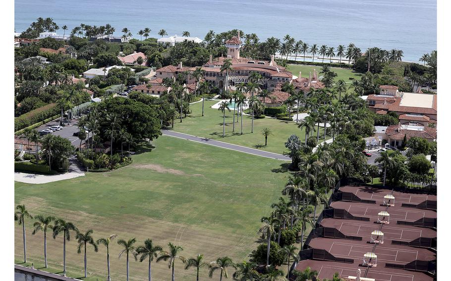 Former President Donald Trump’s Mar-a-Lago estate is seen on Sept. 14, 2022, in Palm Beach, Florida. 