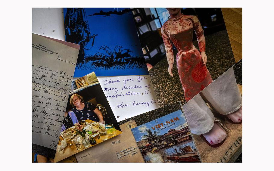 Some of the memorabilia collected by Vietnam War veteran Army Col. Ned Edward Felder. 