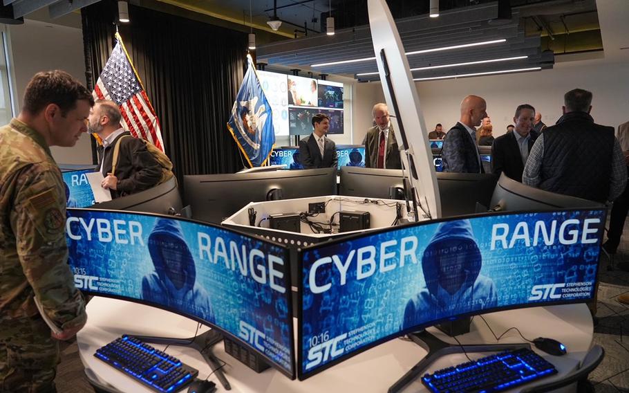 The Stephenson Technologies Corporation hosts a ribbon cutting ceremony for the new Joint Cyber Range and Training Center on the Water Campus in Baton Rouge, La., Feb. 1, 2022.