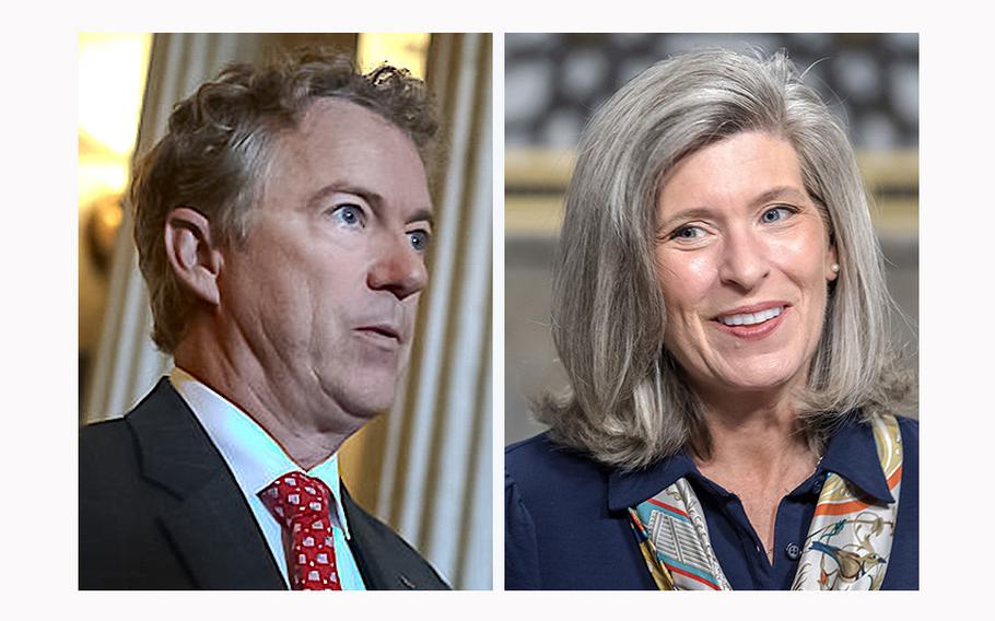 Sen. Rand Paul performed the Heimlich maneuver on Sen. Joni Ernst who was choking at a luncheon on Nov. 30, 2023.