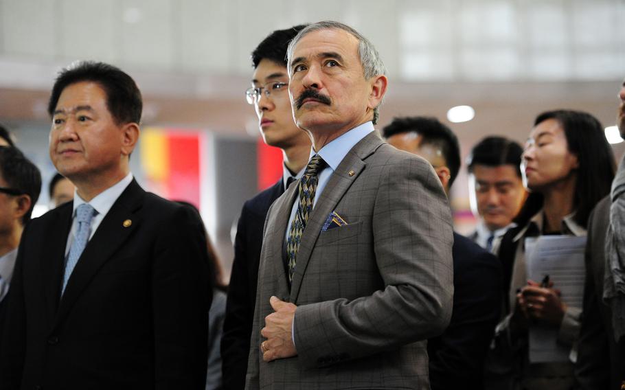 Retired Navy admiral Harry Harris, seen here in November 2018, served as U.S. ambassador to South Korea from July 2018 to January 2021.