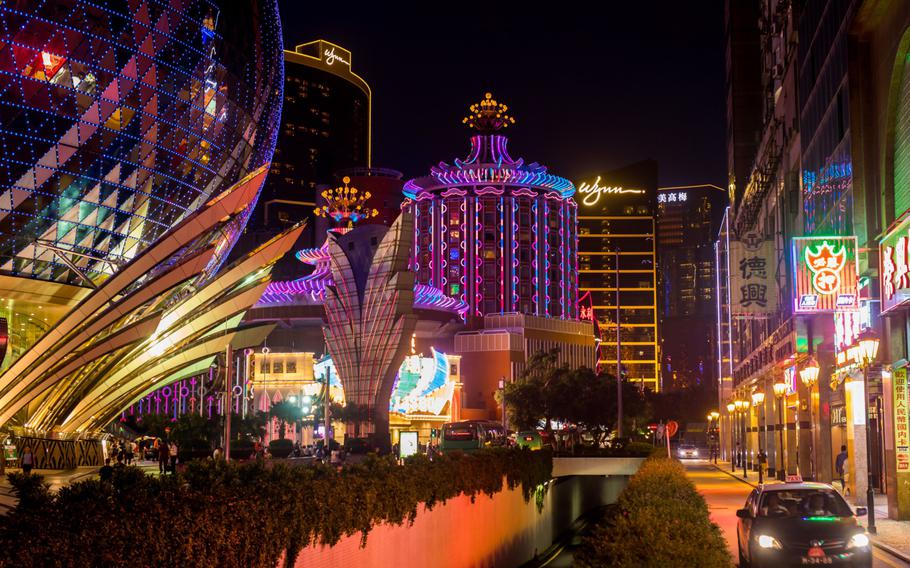 Casino resorts in Macau, China, on July 24, 2018. 