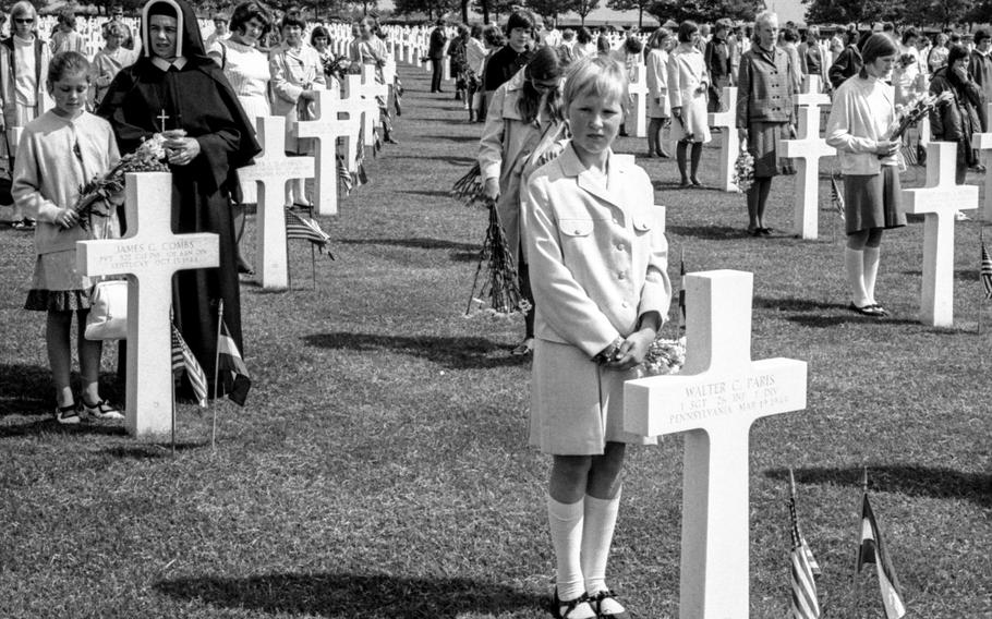 Stars And Stripes Memorial Day At Margraten 1966