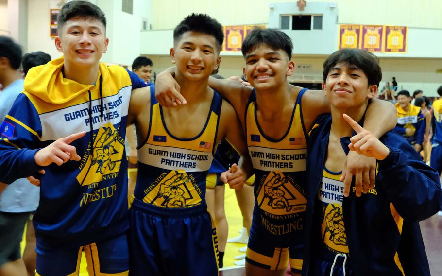 Guam High's Kai Duenas (138 pounds), Tavion Duenas (152), Christopher Angoco (145) and Koa DeLoach (120) each won their weight classes in Saturday's All-Island wrestling finals.