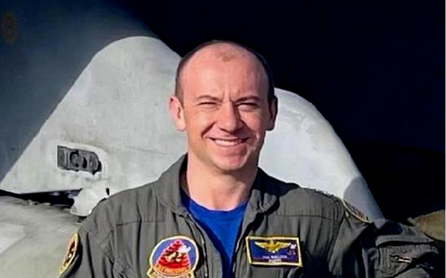 Navy Lt. Richard Bullock died when his F/A-18E Super Hornet crashed in the vicinity of Trona, Calif., on June 3, 2022.