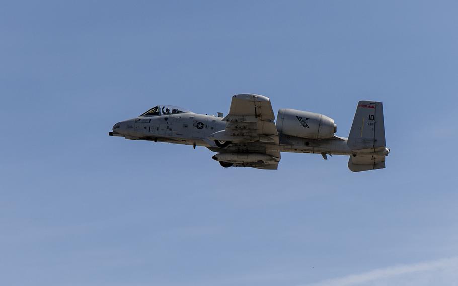 An aircraft flying in the sky