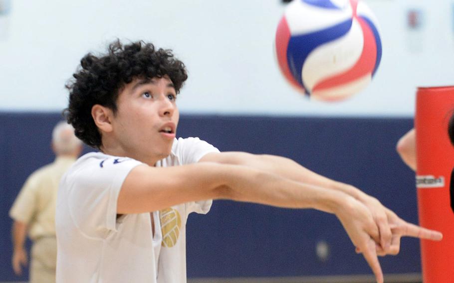 Junior Zachary Hernandez will set for Osan's boys volleyball team.