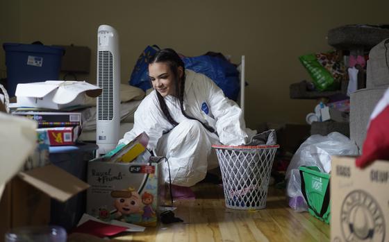 Brogan Ingram, at a client’s home, says in the past she struggled to keep her own apartment tidy. Ingram, who has ADHD, kept things under control for a number of years, she says, by developing a cleaning schedule and finding methods to overcome her struggles with procrastination and motivation.
