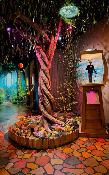 A centerpiece tree at the Museum of Make Believe in Laguna Beach. 
