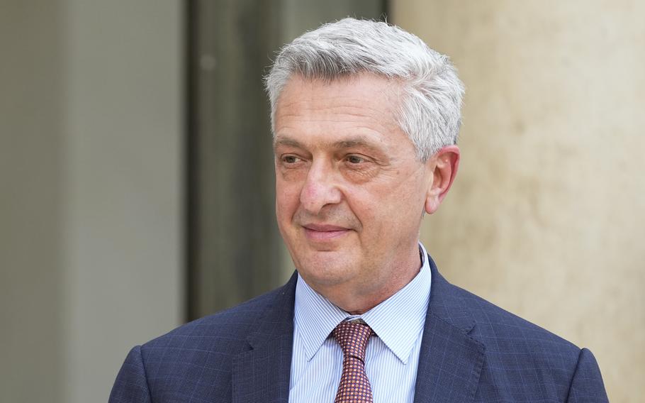 Filippo Grandi, U.N. High Commissioner for Refugees arrives for meetings in Paris on July 1, 2021. In a statement released Wednesday, Jan. 6, 2022, Brandi called on all sides in the ongoing conflict in Ethiopia to respect the rights of all civilians, after an airstrike hit a refugee camp, killing three Eritrean refugees.