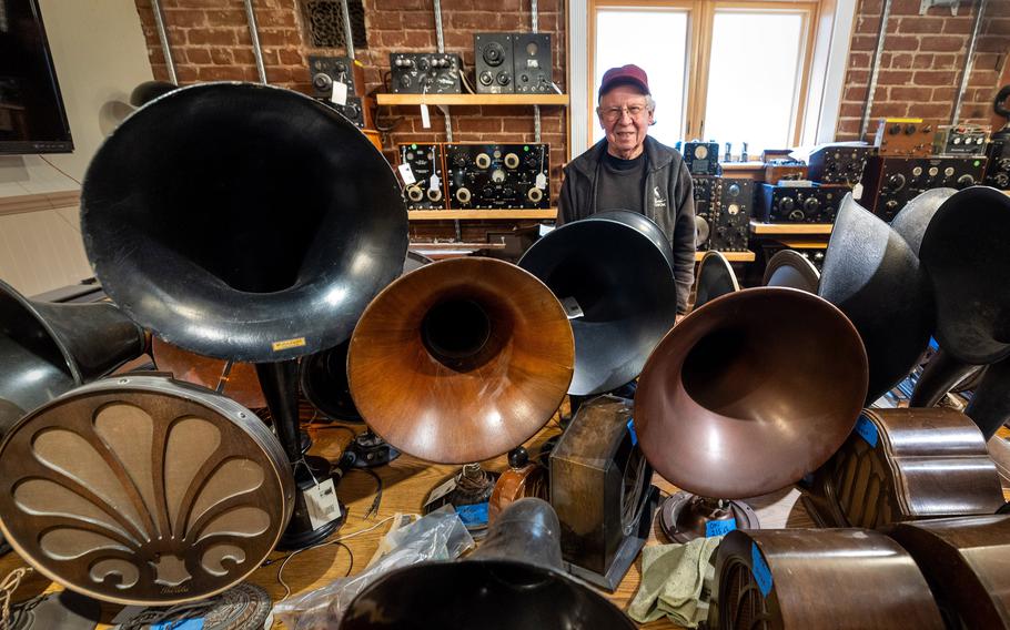 Jim Fink, an Alameda native, volunteers at the Bay Area Radio Museum in Alameda, Calif., on March 2.