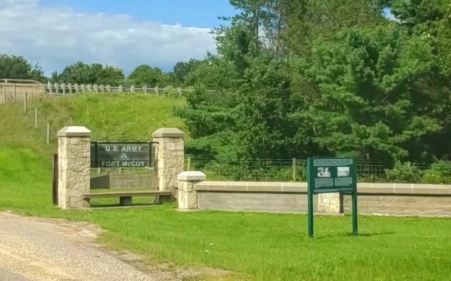 A gate section is shown on South Post near Highway 16 on Aug. 1, 2021, at Fort McCoy, Wis.