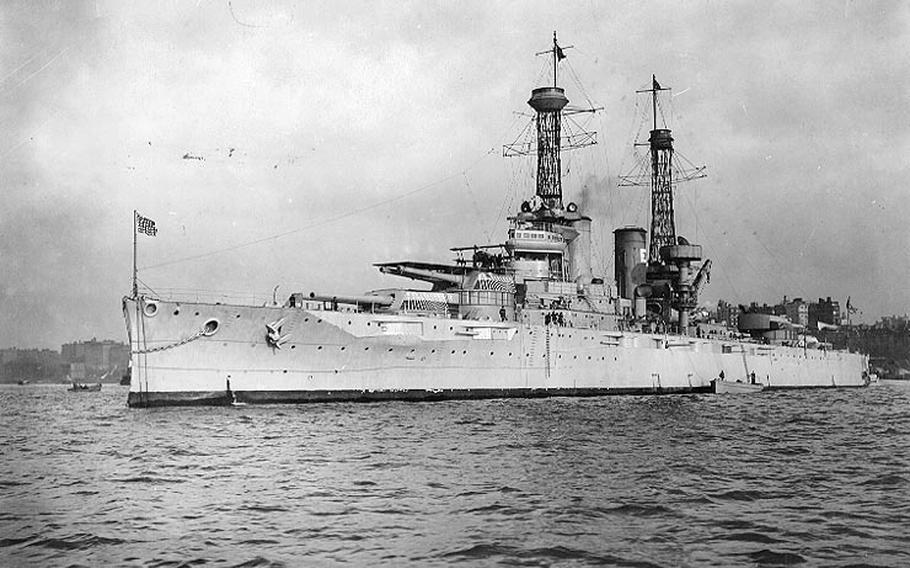 USS Texas (BB-35) off New York City, circa 1919.