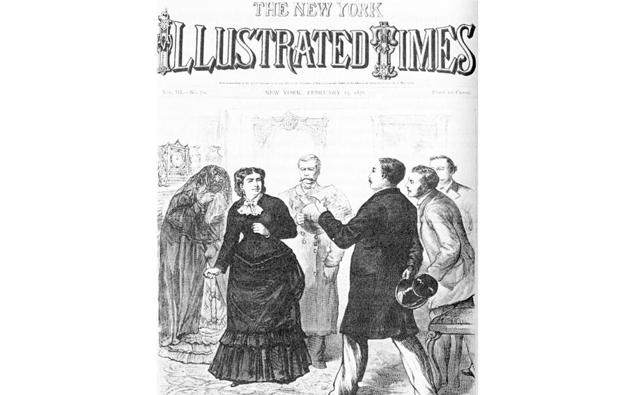 The arrest of abortionist Ann Lohman (Madame Restell) by Anthony Comstock. From the Feb. 23, 1878 edition of the “New York Illustrated Times.” The 1873 Comstock Act, which most experts say was rendered obsolete decades ago, is being used to place further restrictions on abortion drugs after the Supreme Court overturned Roe last year.