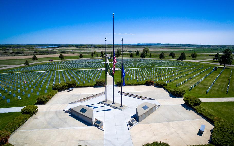 The North Dakota Veterans Cemetery is shown in this undated photo.