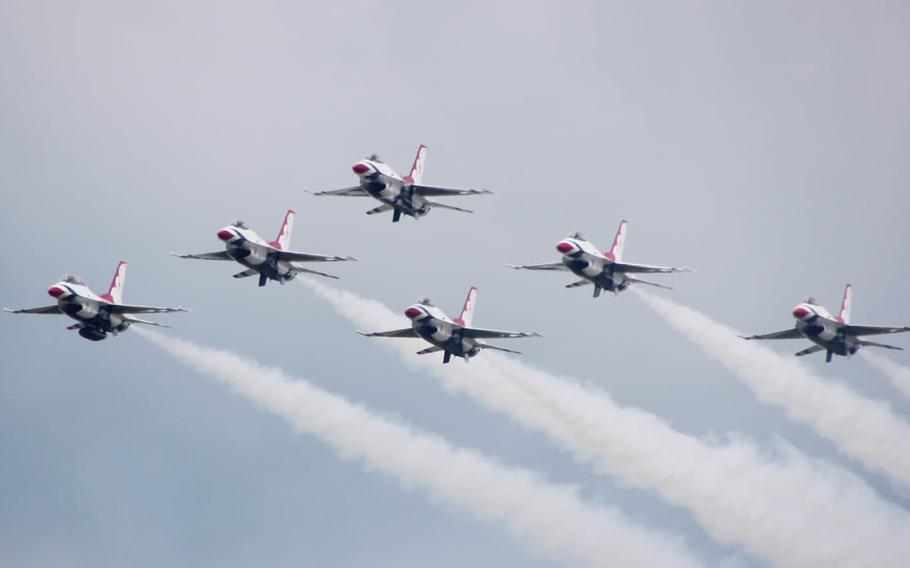 The first day of the CenterPoint Energy Dayton Air Show.