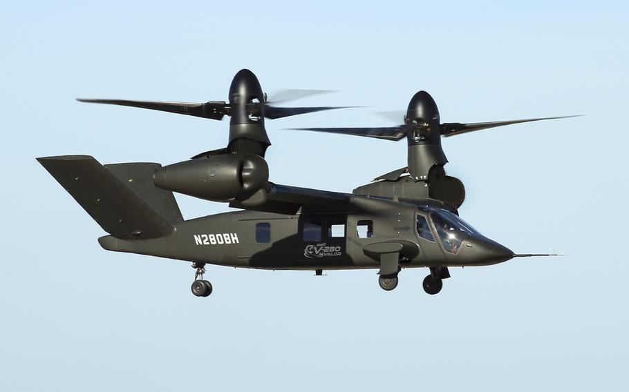 Bell Textron’s V-280 Valor. Earlier this month, the U.S. Army decided to go with the V-280 Valor tiltrotor aircraft to replace the Black Hawk helicopter in a deal reported to be worth more than $1 billion. Sikorsky, the maker of the Black Hawk, and Boeing objected to losing out on the right to build the new utility aircraft.