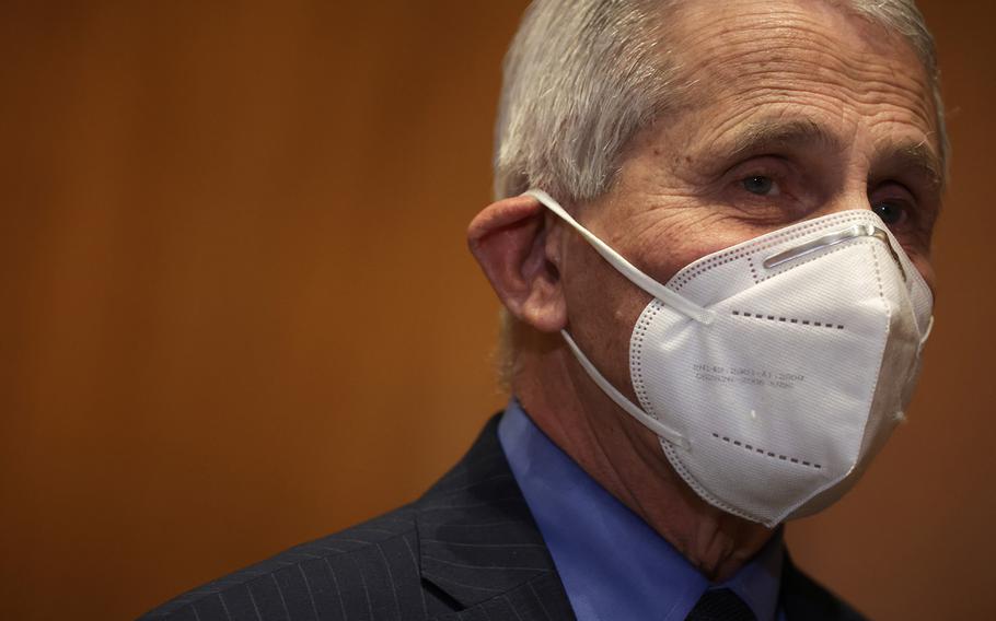 Director of National Institute of Allergy and Infectious Diseases Anthony Fauci waits for the beginning of a hearing before the Subcommittee on Labor, Health and Human Services, and Education, and Related Agencies of Senate Appropriations Committee at Dirksen Senate Office Building on Capitol Hill May 17, 2022, in Washington, DC. 