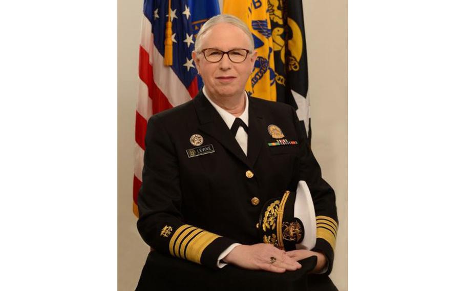Dr. Rachel L. Levine was sworn in as an admiral Tuesday, Oct. 19, 2021, in the U.S. Public Health Service Commissioned Corps.