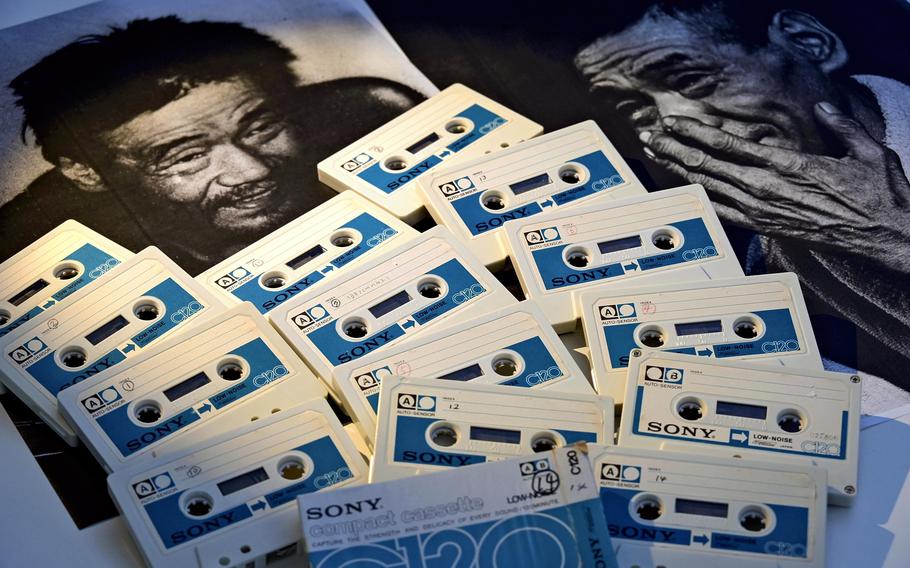 Audio tapes containing recordings of Shoichi Yokoi. 