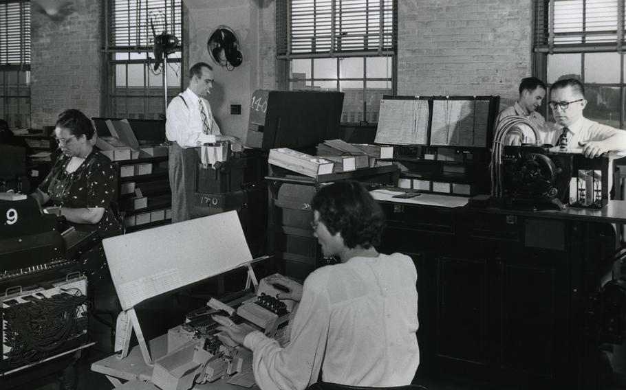  The 1950 census being tabulated.