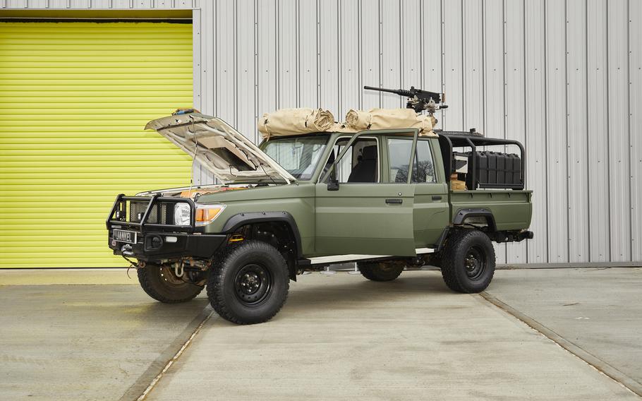 A concept demonstrator version of the Jankel Fox Rapid Response Vehicle at Dorset Innovation Park in England on Dec. 14. 