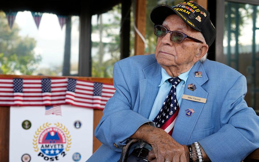 World War II veteran Mike Visconti talks about the impact of the Japanese attack on Pearl Harbor on his decision to join the military at age 17 in 1941. "I went down and enlisted the next day," he said. 