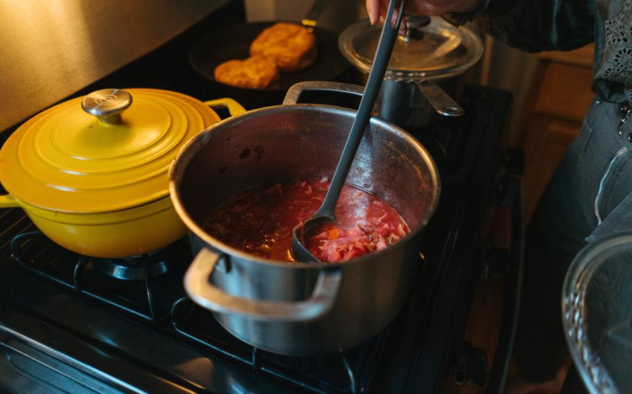 Borscht is a traditional Eastern European soup. 