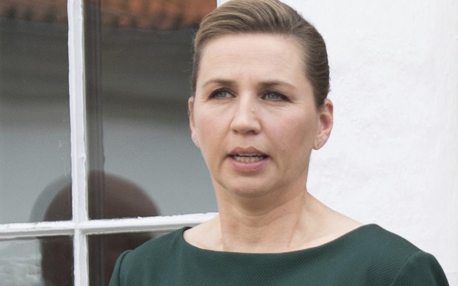 Danish Prime Minister Mette Frederiksen attends meetings at Marienborg, the official residence of the Prime Minister, in Copenhagen, Denmark, on May 17, 2021. 