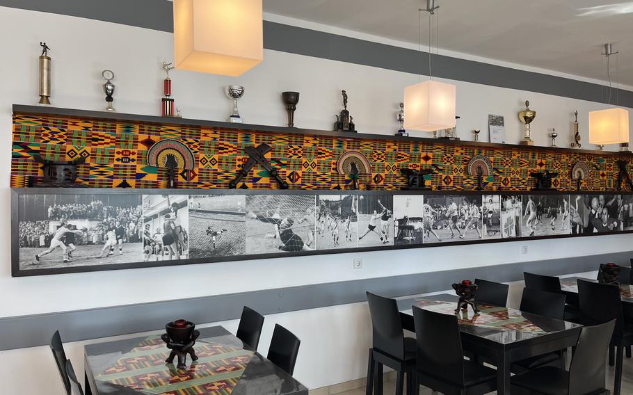 An interior shot of Quagies restaurant in Kaiserslautern, Germany.