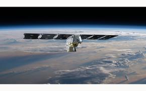 Earth Fire Alliance’s FireSat Constellation will consist of multiple Muon Halo satellites equipped with state-of-the-art 6-band multispectral infrared (IR) instruments designed to detect and track the impact of wildfires across the planet. (Handout/Muon Space/TNS)