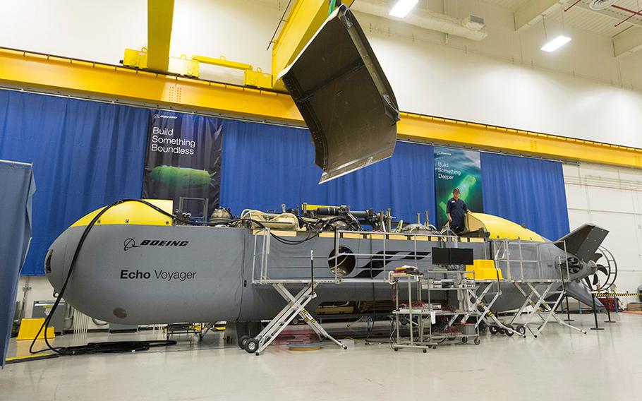 The Orca Extra Large Unmanned Undersea Vehicle is based on Boeing's Echo Voyager. 