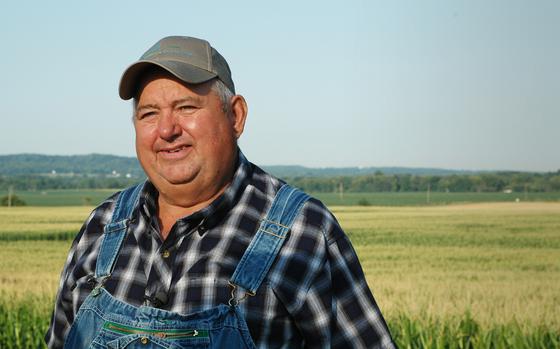 David Brandt on his farm in Carroll, Ohio, during a video shoot about soil health on July 10, 2012. While discussing his occupation, Brandt said “it ain’t much but its honest work,” a statement that became a symbol of traditional values and work ethic after it was turned into a meme a few years later.