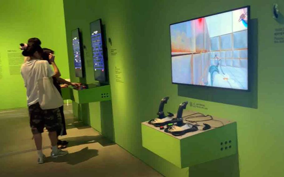 A piece from “Game Society,” an interactive exhibit at the National Museum of Modern and Contemporary Art in Seoul, South Korea.