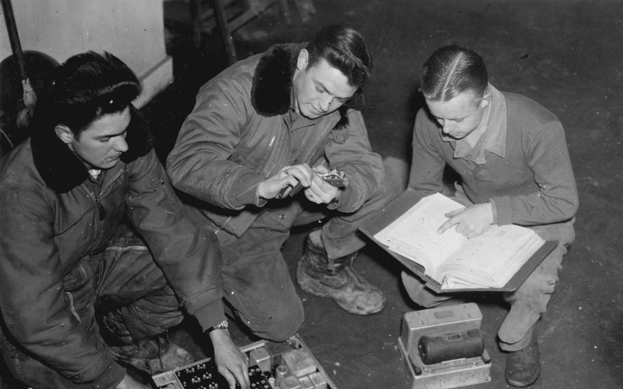 Airmen of the 374th Tactical Airlift Wing at work at Ching Chuan Kang Air Base, Taiwan, the wing base of operations from May 1971 to November 1973.