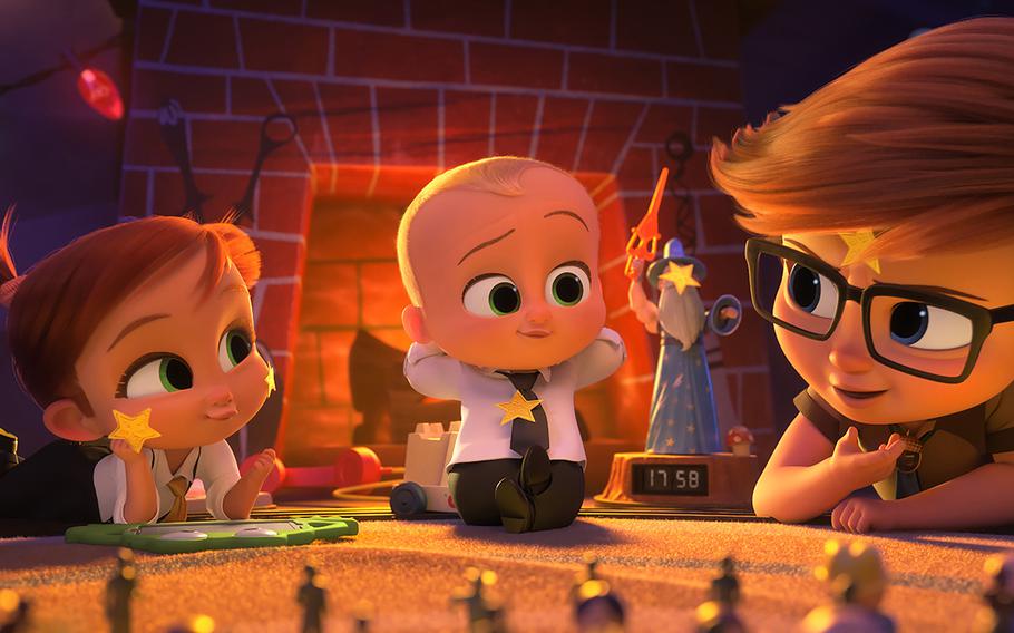 "The Boss Baby: Family Business" is among the current movie options on military bases.