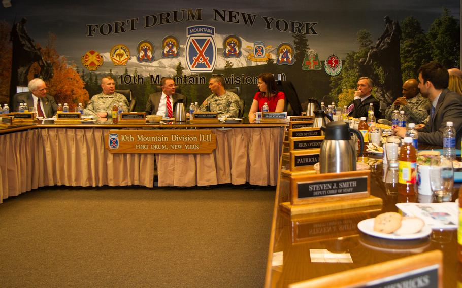 Reps. Elise Stefanik, John Katko and Richard Hanna visit Fort Drum, N.Y. in 2015.