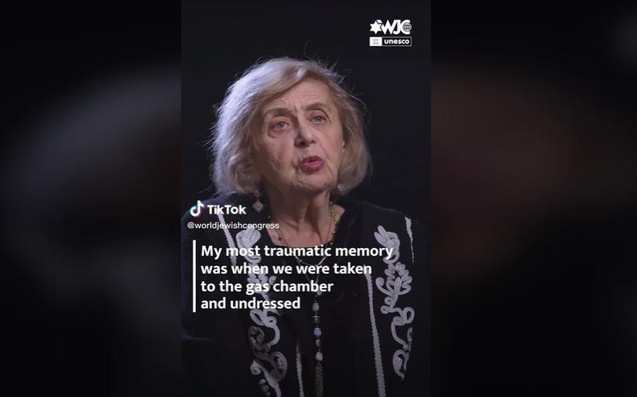 With the help of her 17-year-old grandson, 84-year-old Tova Friedman tries to convey the grim reality of Auschwitz, a Nazi death camp in Poland, while avoiding graphic language that might scare her young viewers.