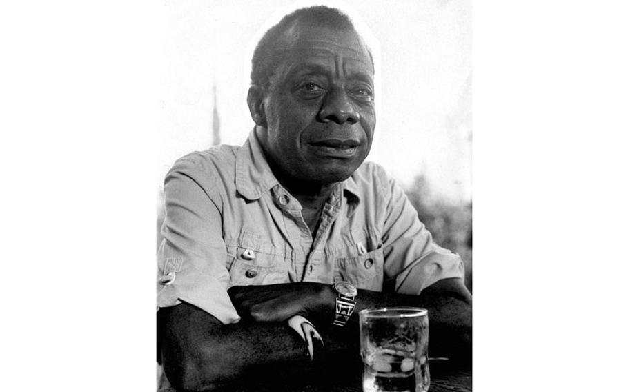 Author James Baldwin at his home in France in 1985.