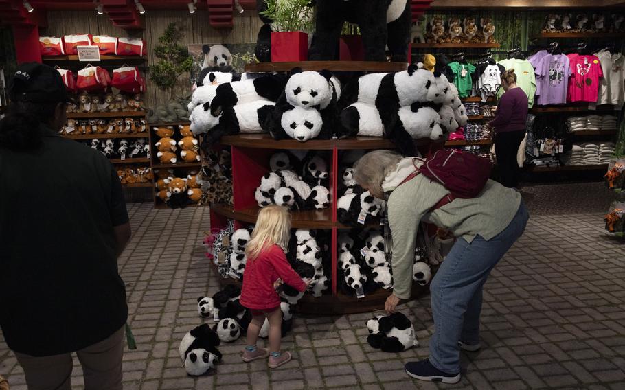 Inside a gift shop at Zoo Atlanta.