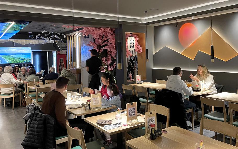The ground floor at Mizuki in Kaiserslautern, Germany, usually is full, especially on a weekend night. The Japanese restaurant opened in December 2023.