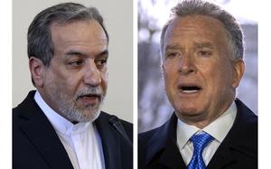 This combo shows Iranian Foreign Minister Abbas Araghchi, left, pictured in Tehran, Iran, Tuesday, Feb. 25, 2025 and Steve Witkoff, right, White House special envoy, pictured in Washington, Wednesday, March 19, 2025. (AP Photos Stringer, Mark Schiefelbein)